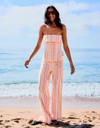 Gestreiftes Bandeau-Top