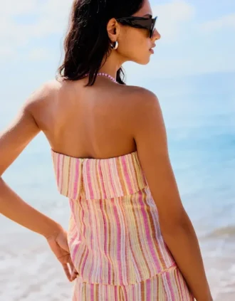 Gestreiftes Bandeau-Top