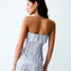 Gestreiftes Bandeau-Top – Damen