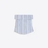 Gestreiftes Bandeau-Top – Damen