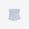 Gestreiftes Bandeau-Top – Damen