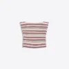 Gestreiftes Bandeau-Top mit Metallic-Faden Gestreiftes Bandeau-Top mit Metallic-Faden