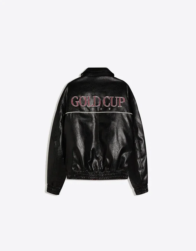 Grafikjacke aus Faux Leather Grafikjacke aus Faux Leather