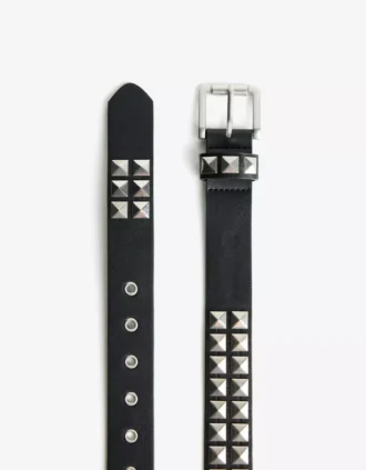 Gürtel aus Faux Leather mit Nieten – Accessoires