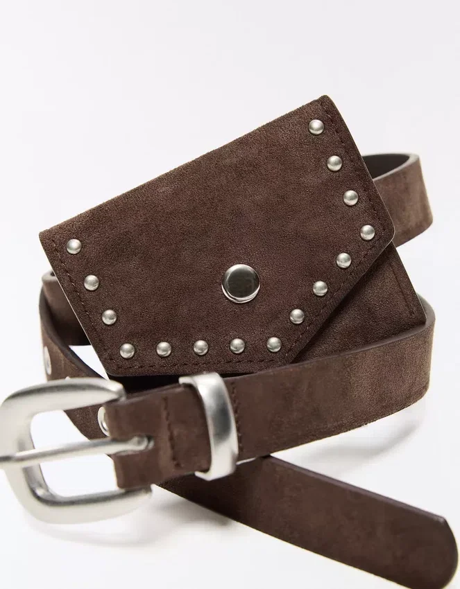 Gürtel aus Kunstwildleder mit Tasche Gürtel aus Kunstwildleder mit Tasche