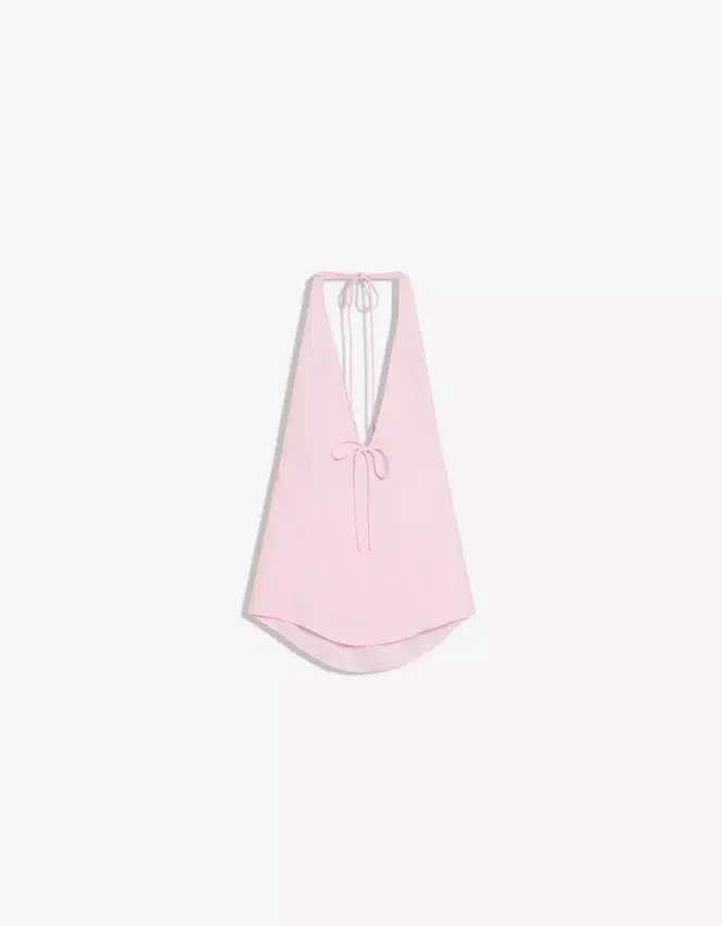 Halter-Weste aus Leinenmischung Halter-Weste aus Leinenmischung