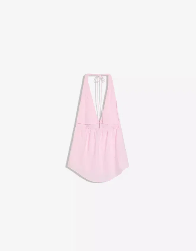 Halter-Weste aus Leinenmischung Halter-Weste aus Leinenmischung