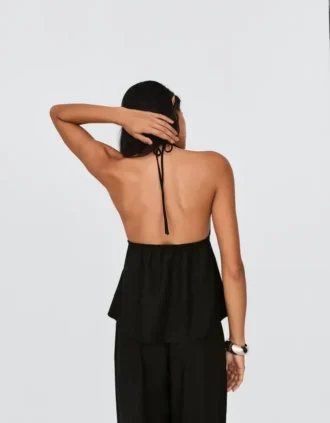Halter-Weste aus Leinenmischung – #Bershkastyle – Damen Halter-Weste aus Leinenmischung – #Bershkastyle – Damen