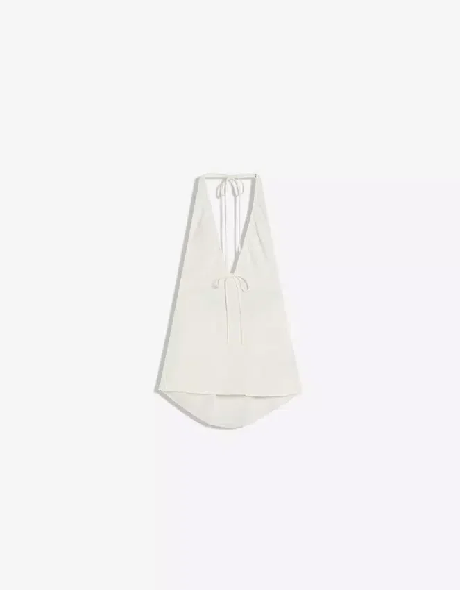Halter-Weste aus Leinenmischung – Damen Halter-Weste aus Leinenmischung – Damen