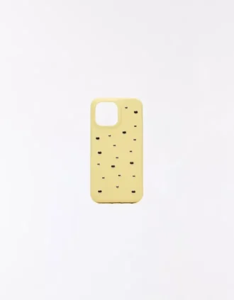 Handyhülle aus Faux Leather mit Nieten