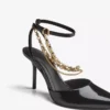 High-Heel-Schuh mit Kettenverzierung – Schuhe mit High Heels