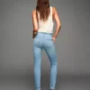 Hoch geschnittene Soft-Skinny-Jeans – Hose