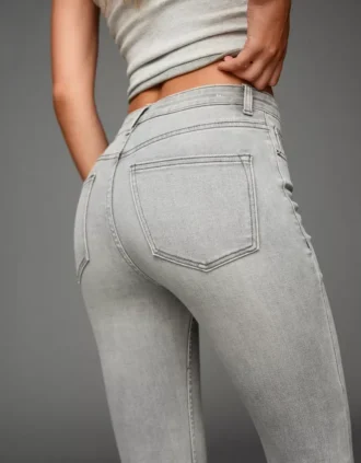 Hoch geschnittene Soft-Skinny-Jeans – Hose
