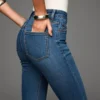 Hoch geschnittene Soft-Skinny-Jeans – Hose