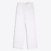 Hoch taillierte, schimmernde Straight-Leg-Jeans Hoch taillierte, schimmernde Straight-Leg-Jeans