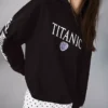 Hoodie mit Kapuze und Titanic-Print Hoodie mit Kapuze und Titanic-Print
