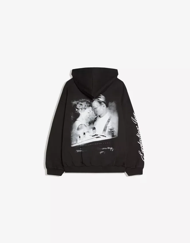 Hoodie mit Kapuze und Titanic-Print Hoodie mit Kapuze und Titanic-Print