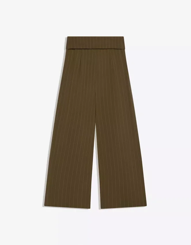Hose mit Abnähern und umgeschlagenem Bund Hose mit Abnähern und umgeschlagenem Bund