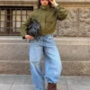Jacke aus Kunstwildleder Jacke aus Kunstwildleder