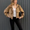 Jacke aus Kunstwildleder Jacke aus Kunstwildleder
