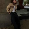 Jacke aus Kunstwildleder Jacke aus Kunstwildleder
