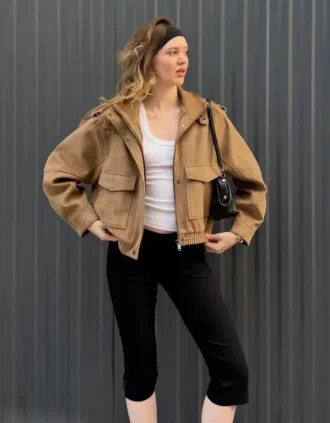 Jacke aus Kunstwildleder Jacke aus Kunstwildleder