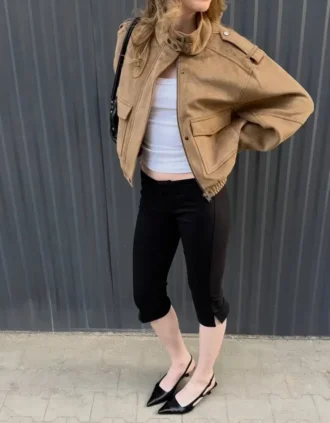 Jacke aus Kunstwildleder Jacke aus Kunstwildleder