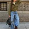 Jacke aus Kunstwildleder Jacke aus Kunstwildleder