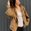 Jacke aus Kunstwildleder Jacke aus Kunstwildleder