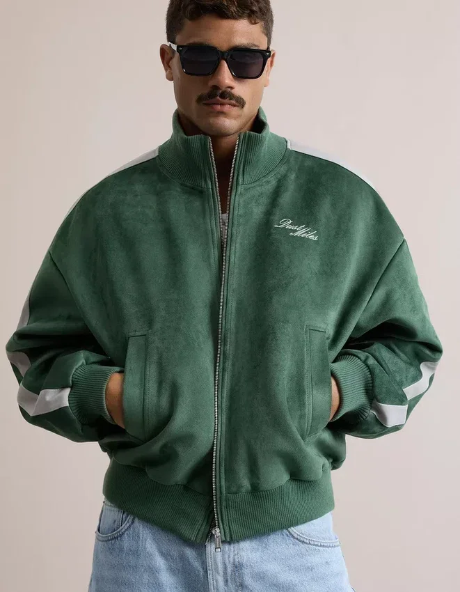 Jacke aus Kunstwildleder in Boxy-Fit-Passform – Jacken – Herren Jacke aus Kunstwildleder in Boxy-Fit-Passform – Jacken – Herren