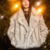 Jacke mit Kunstpelzkragen – Jacken und Trenchcoats