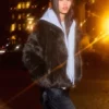 Jacke mit Kunstpelzkragen – Jacken und Trenchcoats