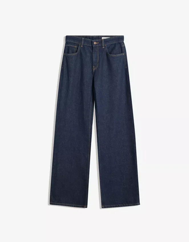 Jeans mit hoher Taille, Straight-Schnitt und Wide Leg – Hosen – Damen Jeans mit hoher Taille, Straight-Schnitt und Wide Leg – Hosen – Damen