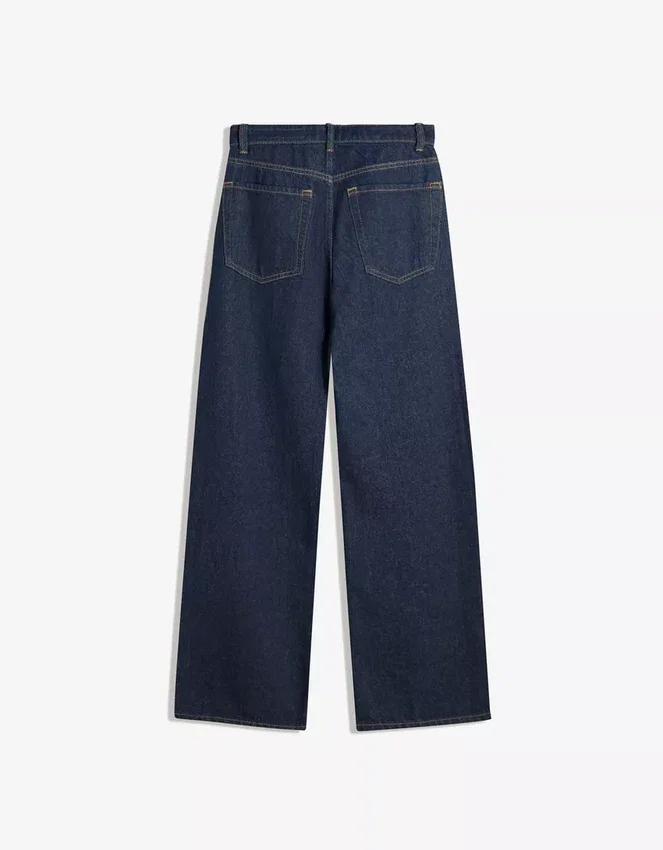 Jeans mit hoher Taille, Straight-Schnitt und Wide Leg – Hosen – Damen Jeans mit hoher Taille, Straight-Schnitt und Wide Leg – Hosen – Damen