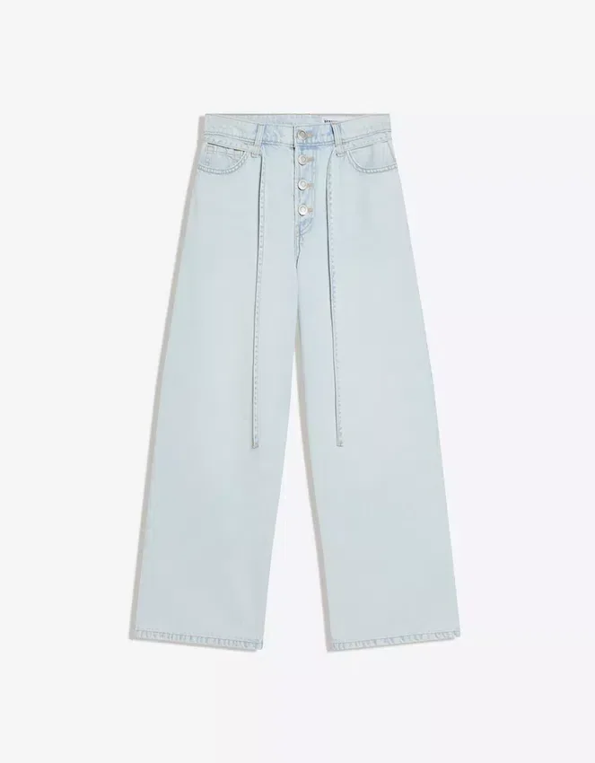 Jeans mit hoher Taille und Wide Leg-Bein Jeans mit hoher Taille und Wide Leg-Bein