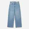 Jeans mit hoher Taille, Wide Leg und gekreuztem Bund – Hose Jeans mit hoher Taille, Wide Leg und gekreuztem Bund – Hose