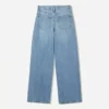 Jeans mit hoher Taille, Wide Leg und gekreuztem Bund – Hose Jeans mit hoher Taille, Wide Leg und gekreuztem Bund – Hose