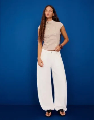 Jeans mit niedriger Leibhöhe und weitem Ballon-Fit