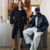 Jeansjacke mit Gürtel