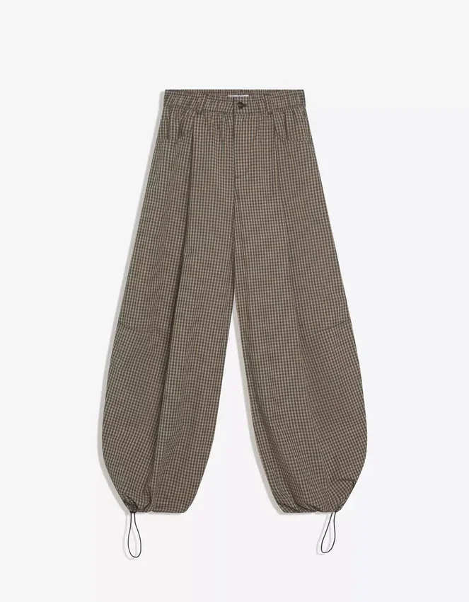 Karierte Fallschirm-Hose – #Bershkastyle – Damen Karierte Fallschirm-Hose – #Bershkastyle – Damen