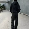 Kürzliches Sweatshirt mit Reißverschluss in boxiger Fit-Passform