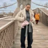 Kunstpelz-Jacke mit Revers – Damen
