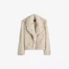 Kunstpelz-Jacke mit Revers – Damen