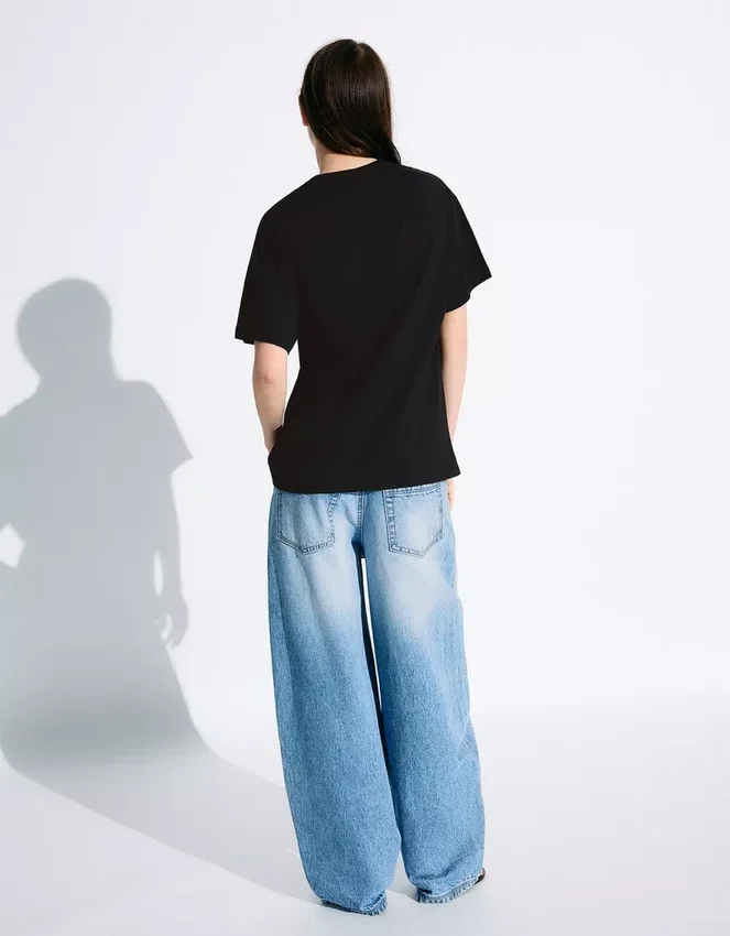 Kurzarm-T-Shirt mit Billie-Eilish-Print Kurzarm-T-Shirt mit Billie-Eilish-Print