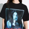 Kurzarm-T-Shirt mit Billie-Eilish-Print Kurzarm-T-Shirt mit Billie-Eilish-Print