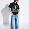 Kurzarm-T-Shirt mit Billie-Eilish-Print Kurzarm-T-Shirt mit Billie-Eilish-Print