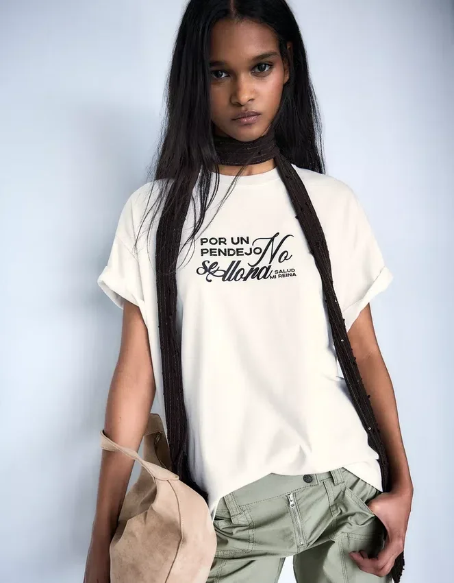 Kurzarm-T-Shirt mit Manuel-Turizo-Aufdruck – Damen Kurzarm-T-Shirt mit Manuel-Turizo-Aufdruck – Damen