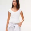 Kurzarm-T-Shirt mit Raffung Kurzarm-T-Shirt mit Raffung