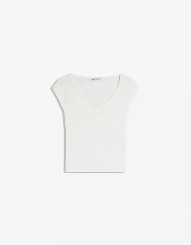 Kurzarm-T-Shirt mit Raffung Kurzarm-T-Shirt mit Raffung