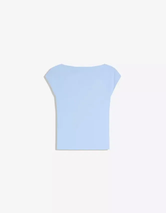 Kurzarm-T-Shirt mit Raffung – Damen Kurzarm-T-Shirt mit Raffung – Damen